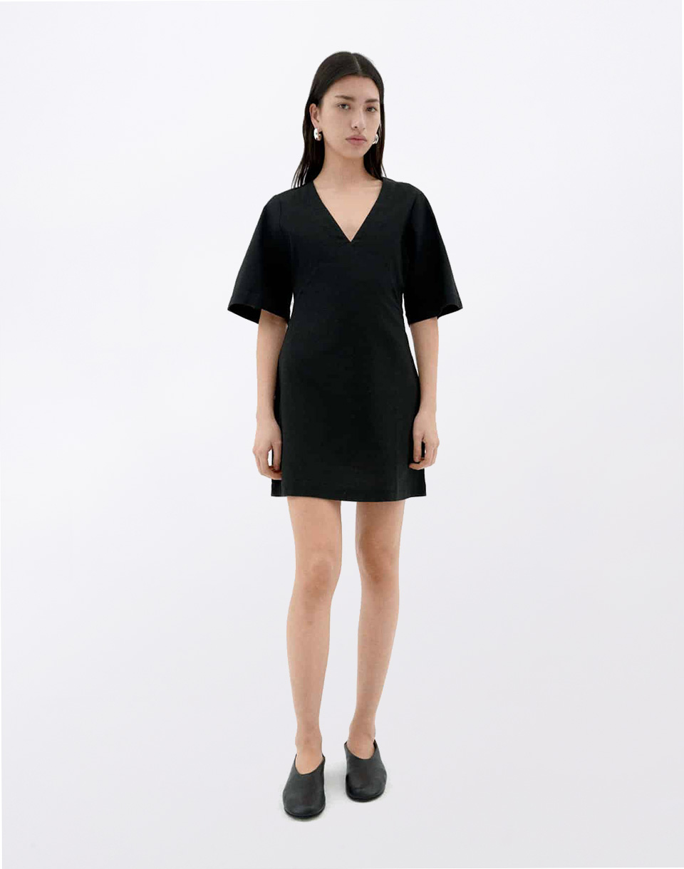 Thinking MU Black Kim Dress BLACK XS