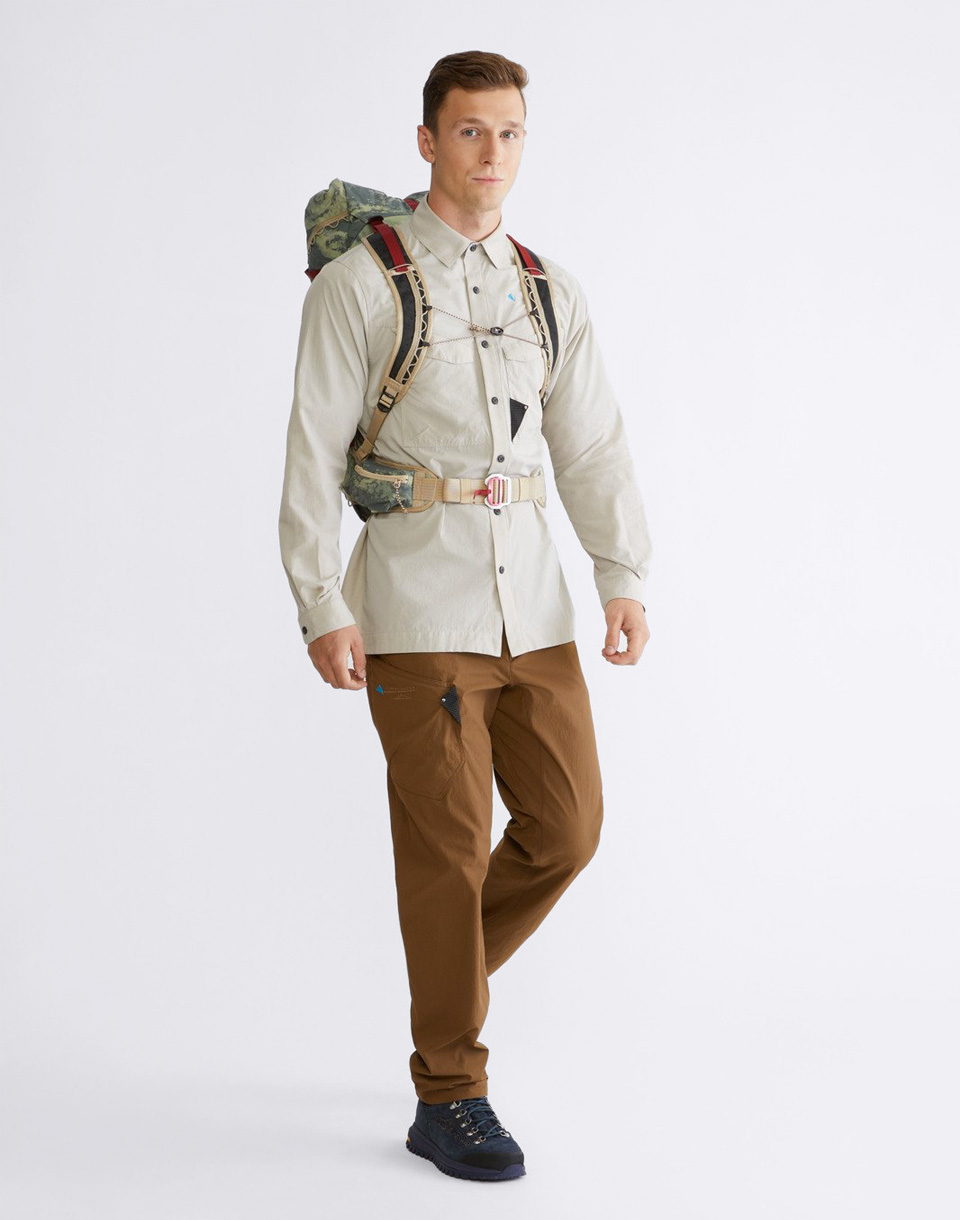 Klättermusen Syn LS Shirt M's 117 Silver Creme L