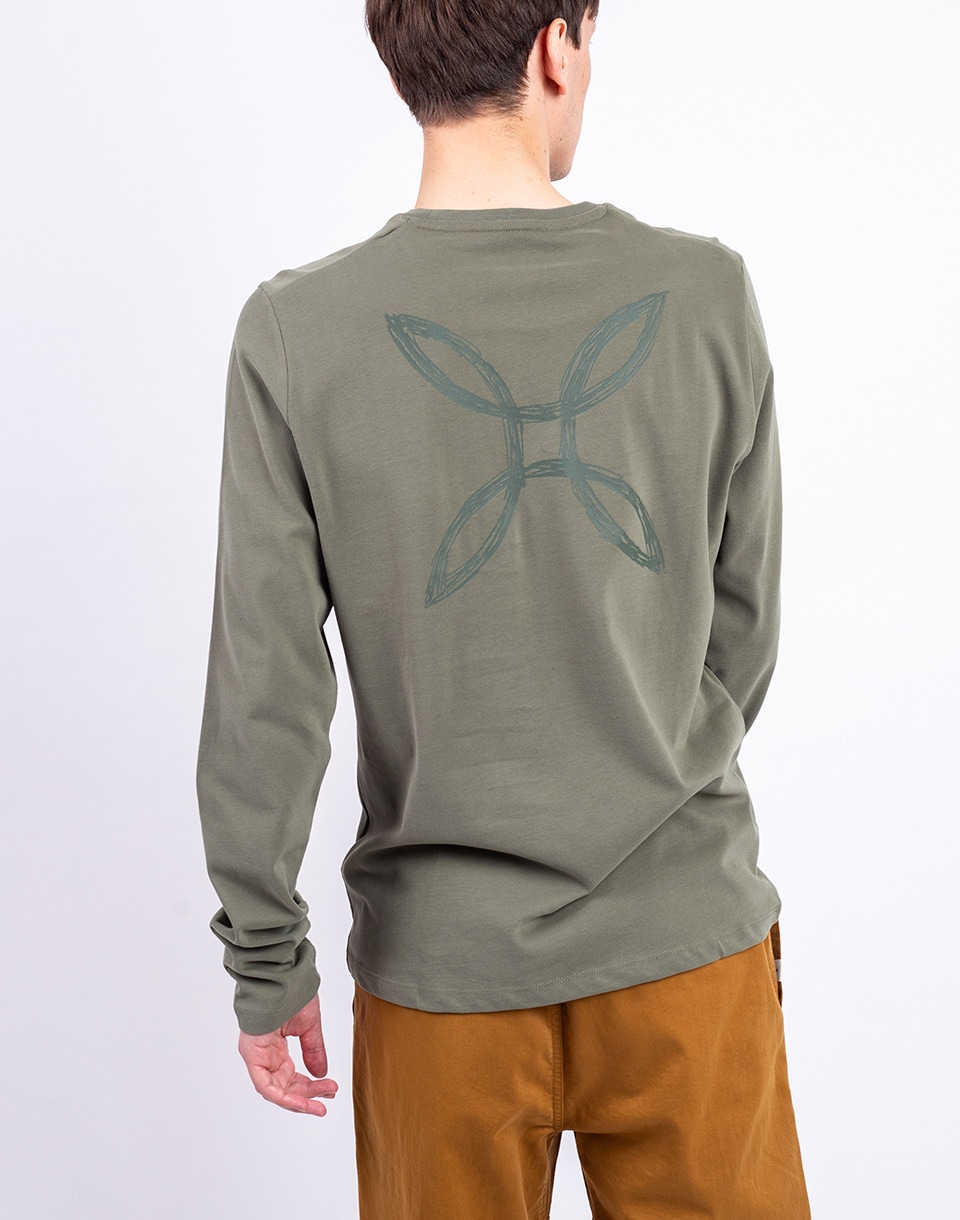 Tričko Montura Pencil Logo Maglia 49 VERDE SALVIA