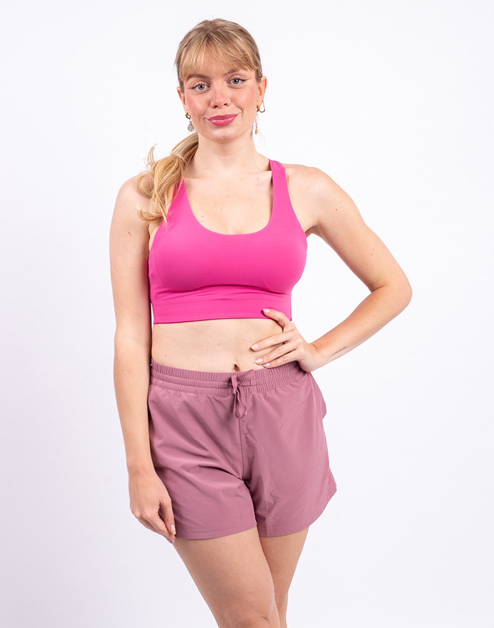 Patagonia W's Maipo Mid Impact Bra Luminous Pink M