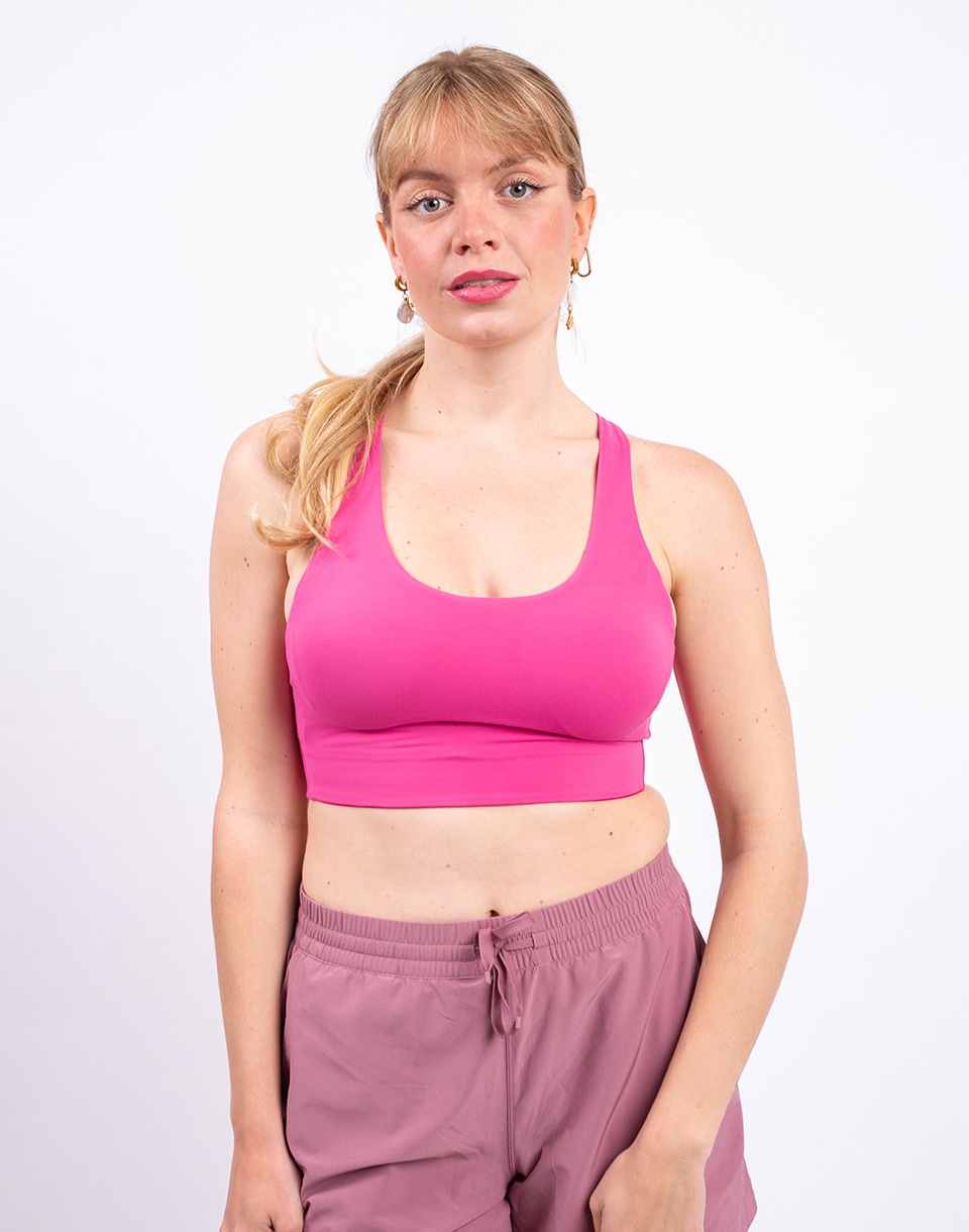 Patagonia W's Maipo Mid Impact Bra Luminous Pink S