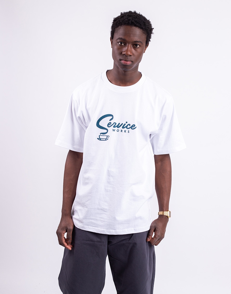 Tričko Service Works Espresso Tee WHITE