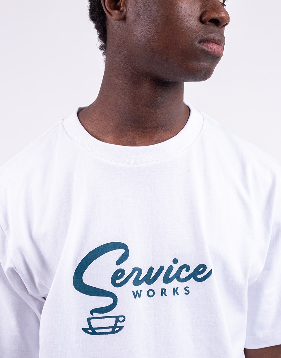 Service Works Espresso Tee WHITE S