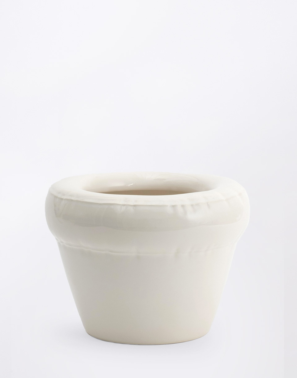 HOME STUDYO Planter PIERRE Bone Gloss