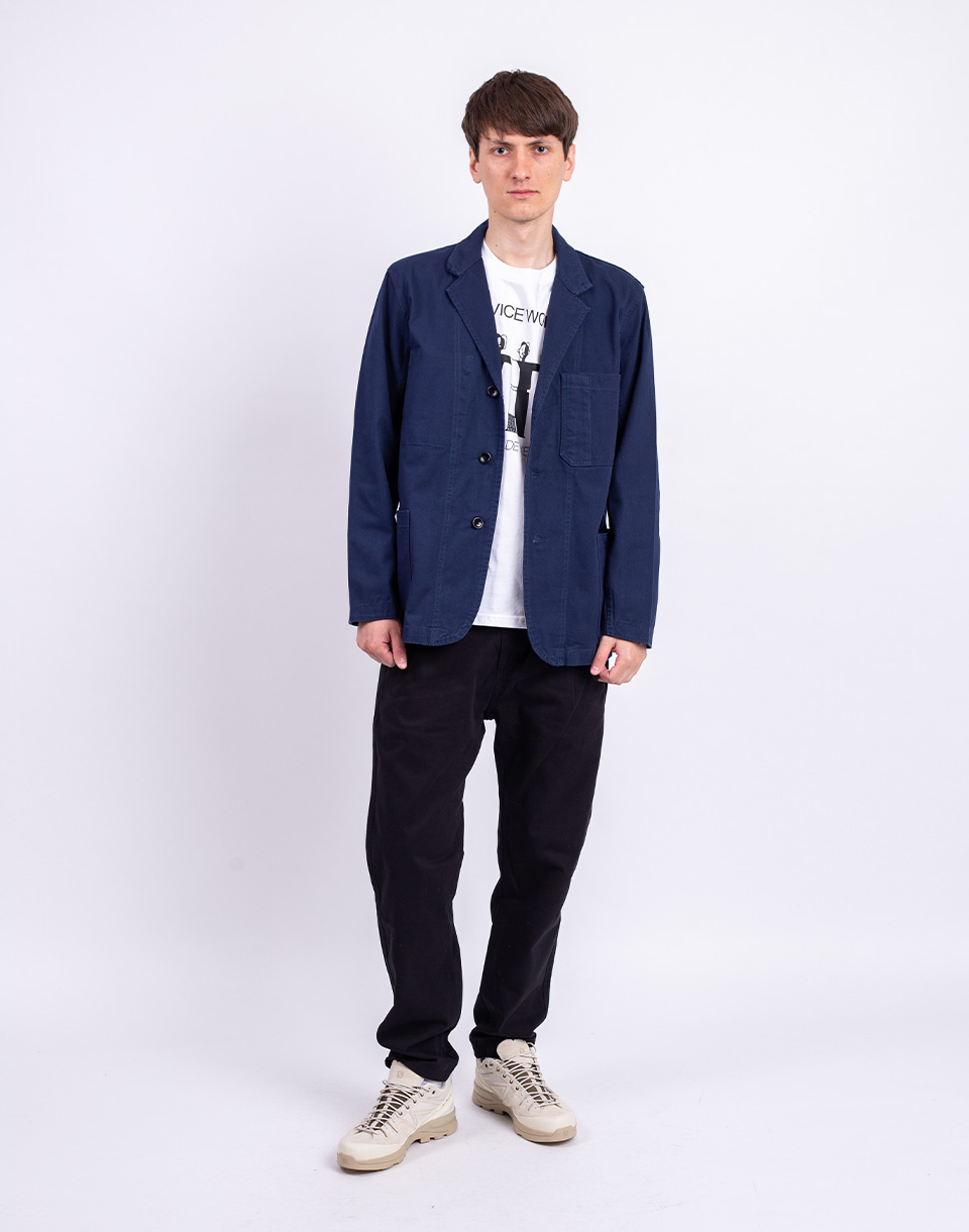 Service Works Drill Server Suit Jacket NAVY L