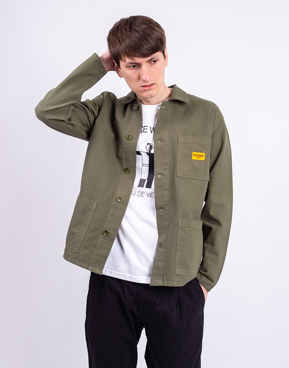 Service Works Canvas Chore Shirt OLIVE XXL