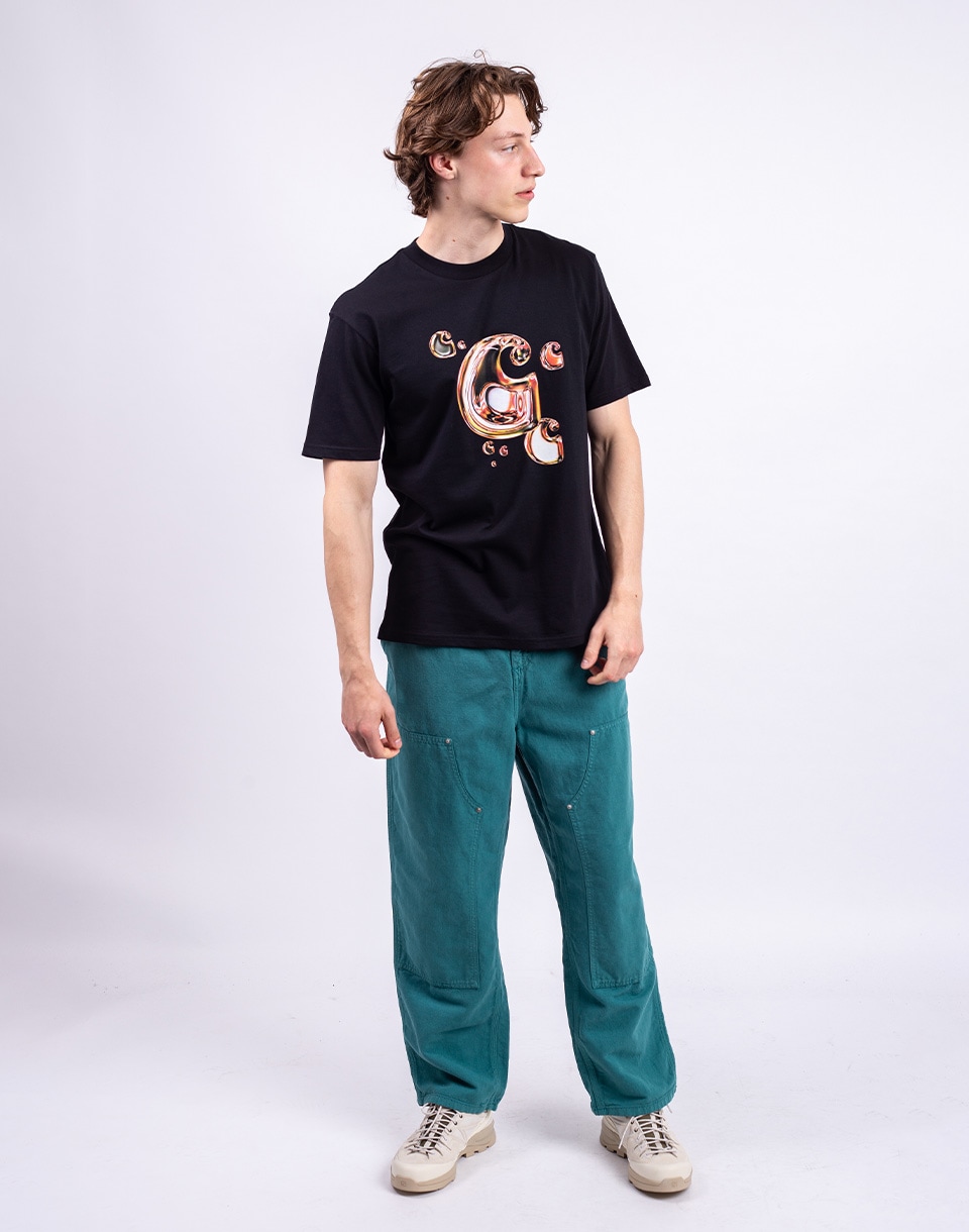 Carhartt WIP S/S Solar Chrome C-Logo T-Shirt Black S