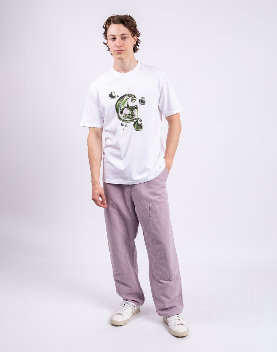 Carhartt WIP S/S Solar Chrome C-Logo T-Shirt White L
