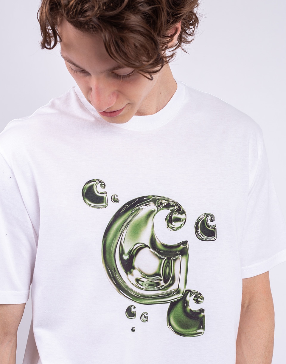 Carhartt WIP S/S Solar Chrome C-Logo T-Shirt White L