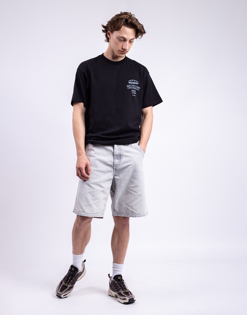 Carhartt WIP Single Knee Short Black chalk wash 32