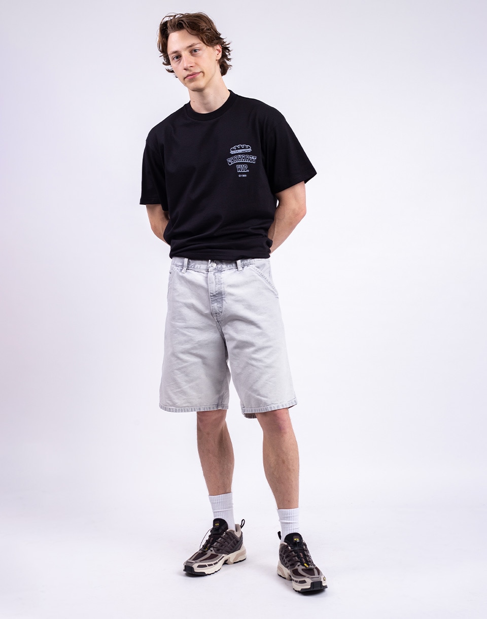 Carhartt WIP Single Knee Short Black chalk wash 32