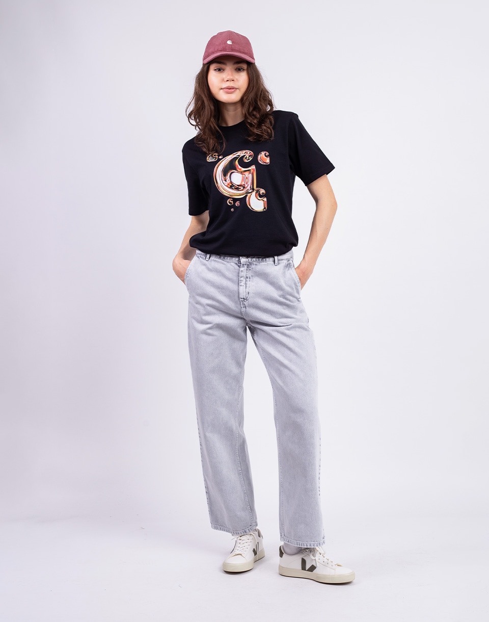 Carhartt WIP W' Pierce Pant Straight Black chalk wash 30