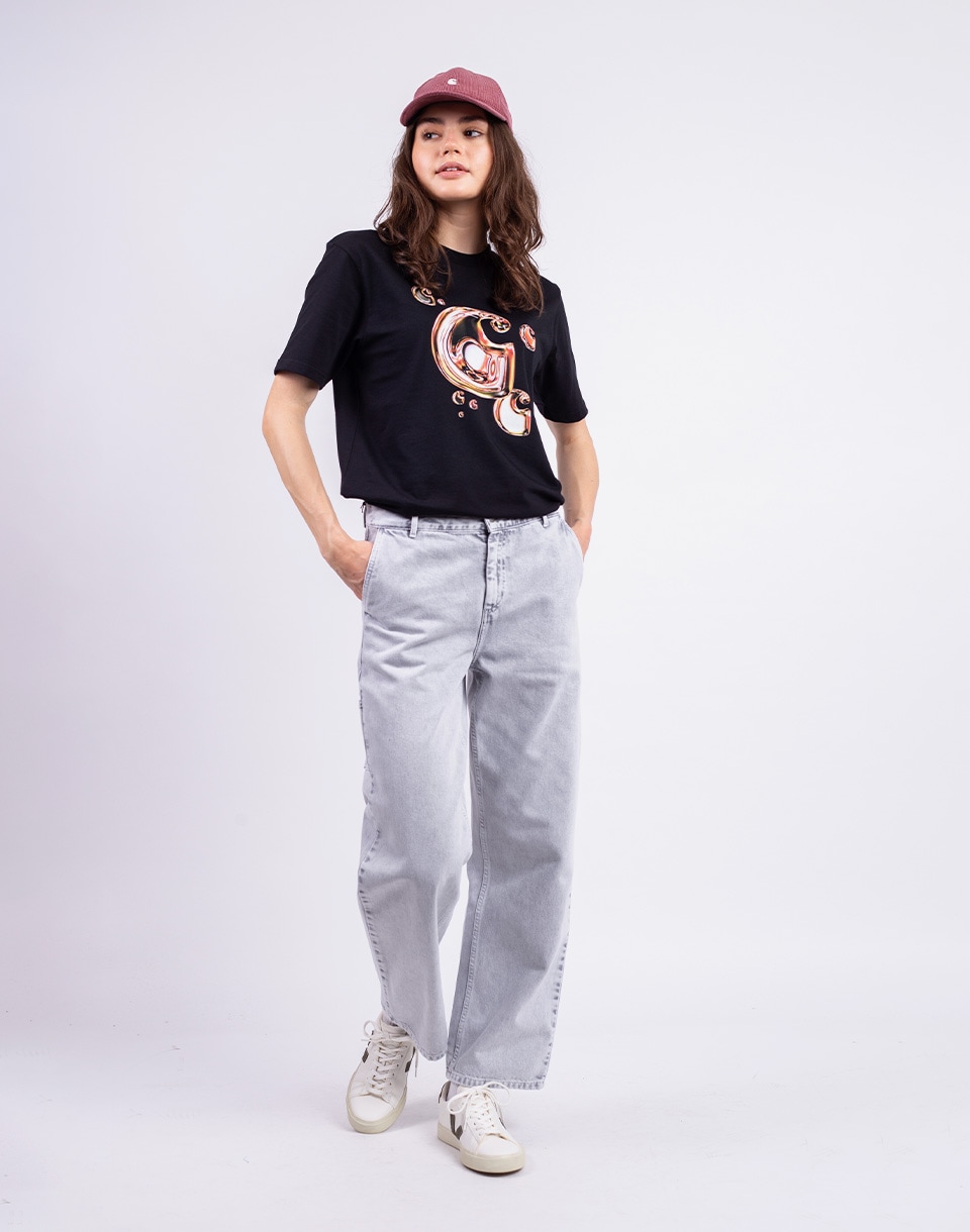 Carhartt WIP W' Pierce Pant Straight Black chalk wash 30