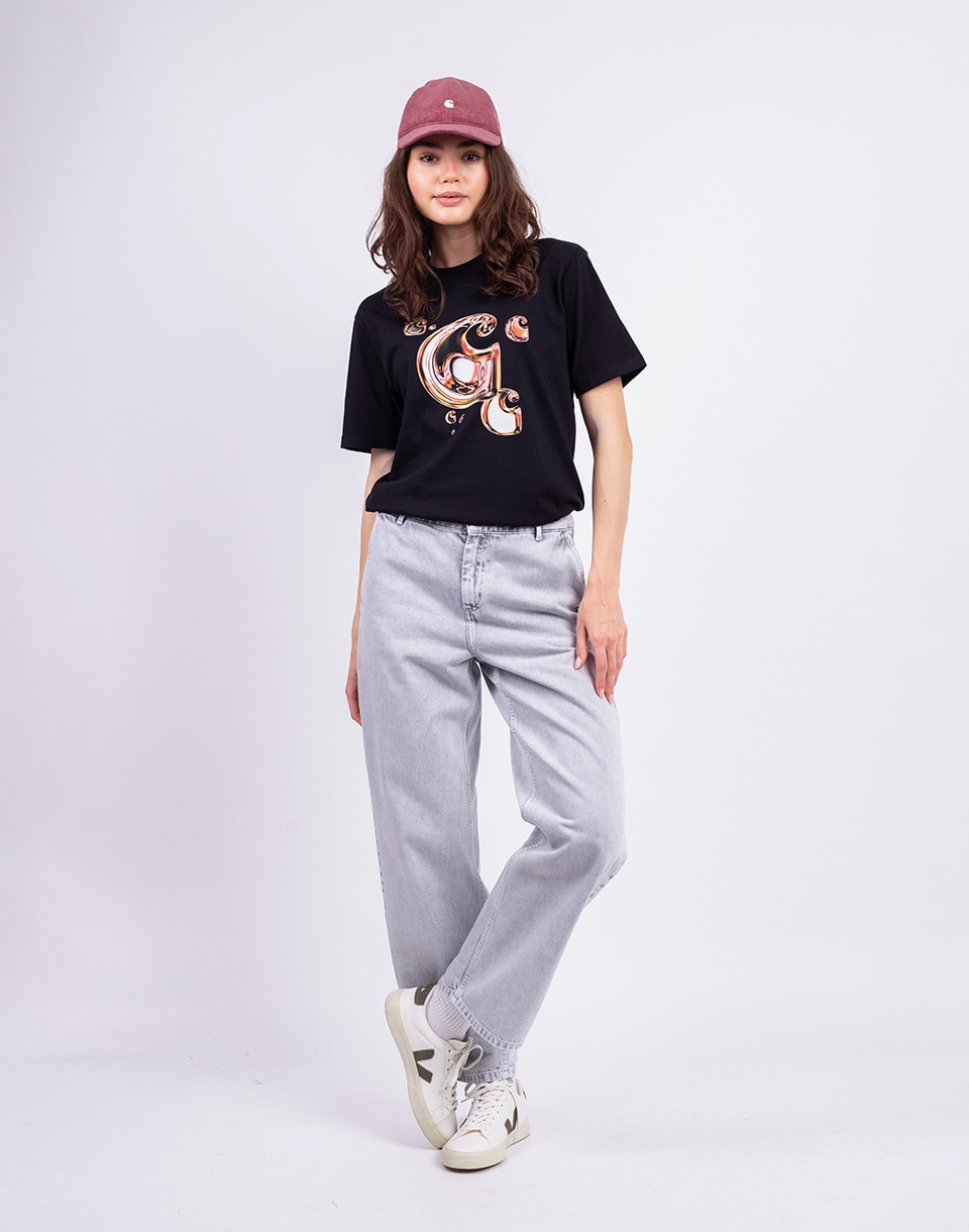 Carhartt WIP W' Pierce Pant Straight Black chalk wash 30