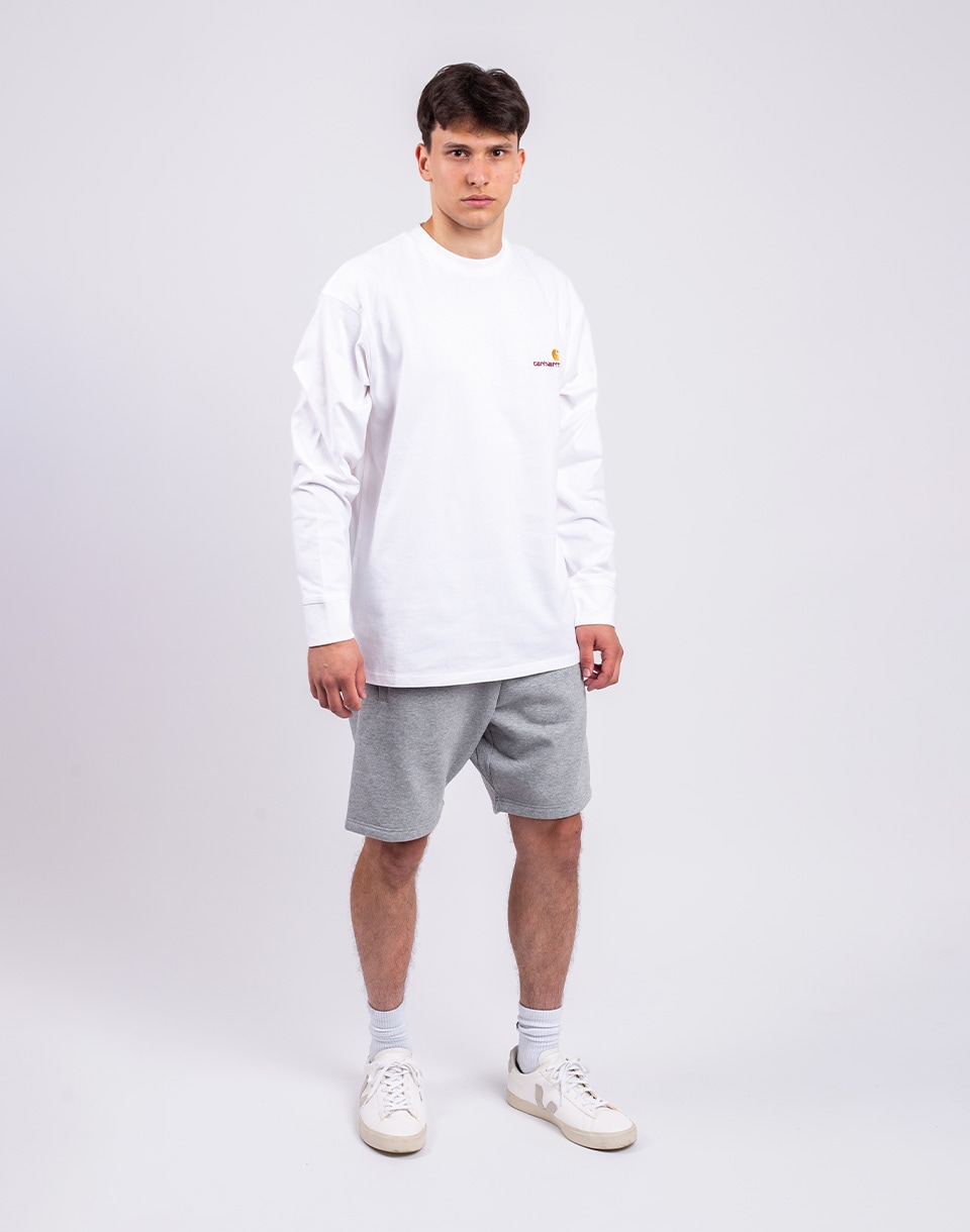 Carhartt WIP L/S American Script T-Shirt White M