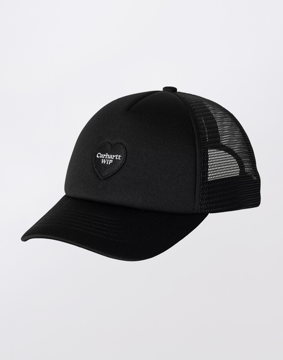 Carhartt WIP Heart Patch Trucker Cap Black