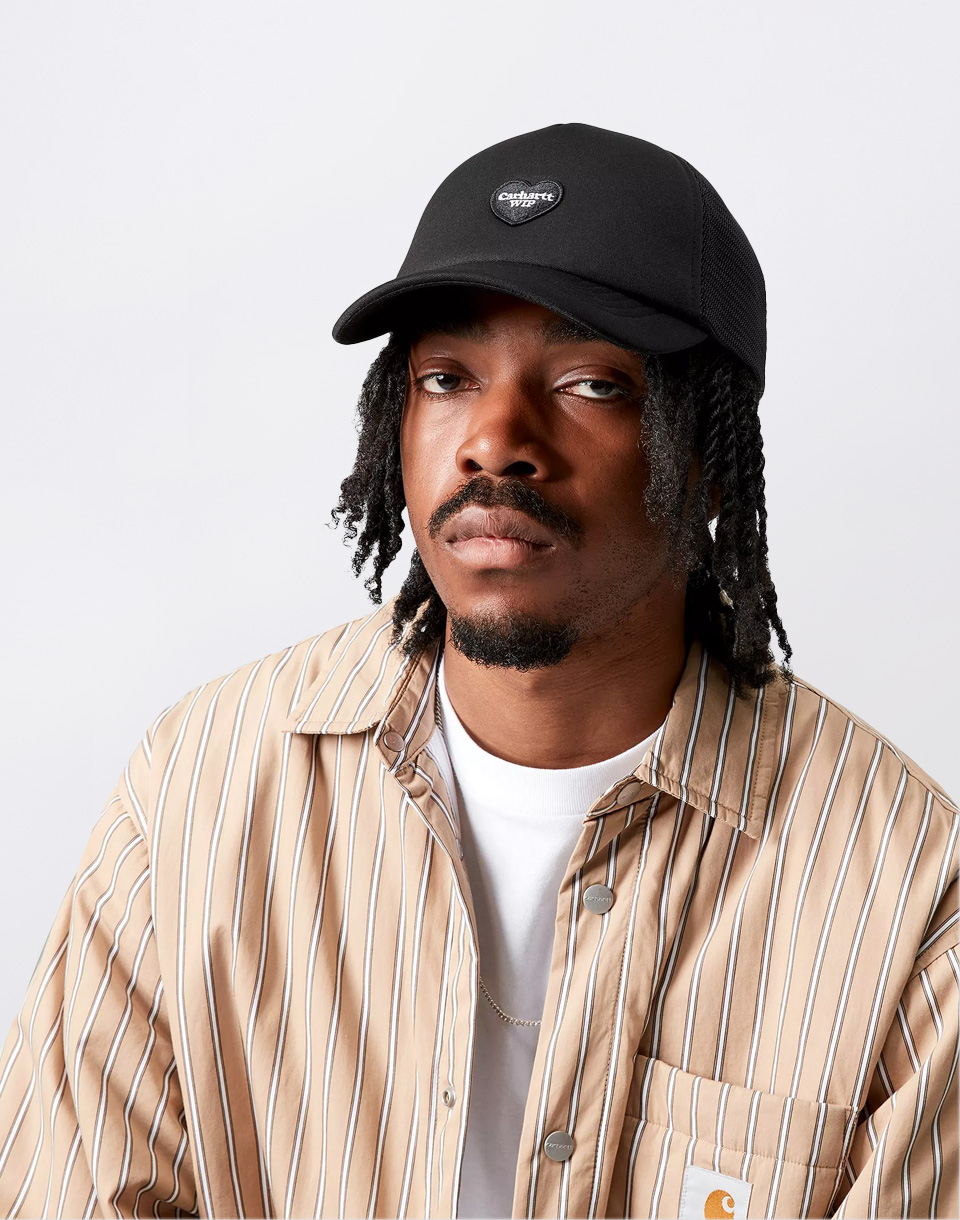 Carhartt WIP Heart Patch Trucker Cap Black