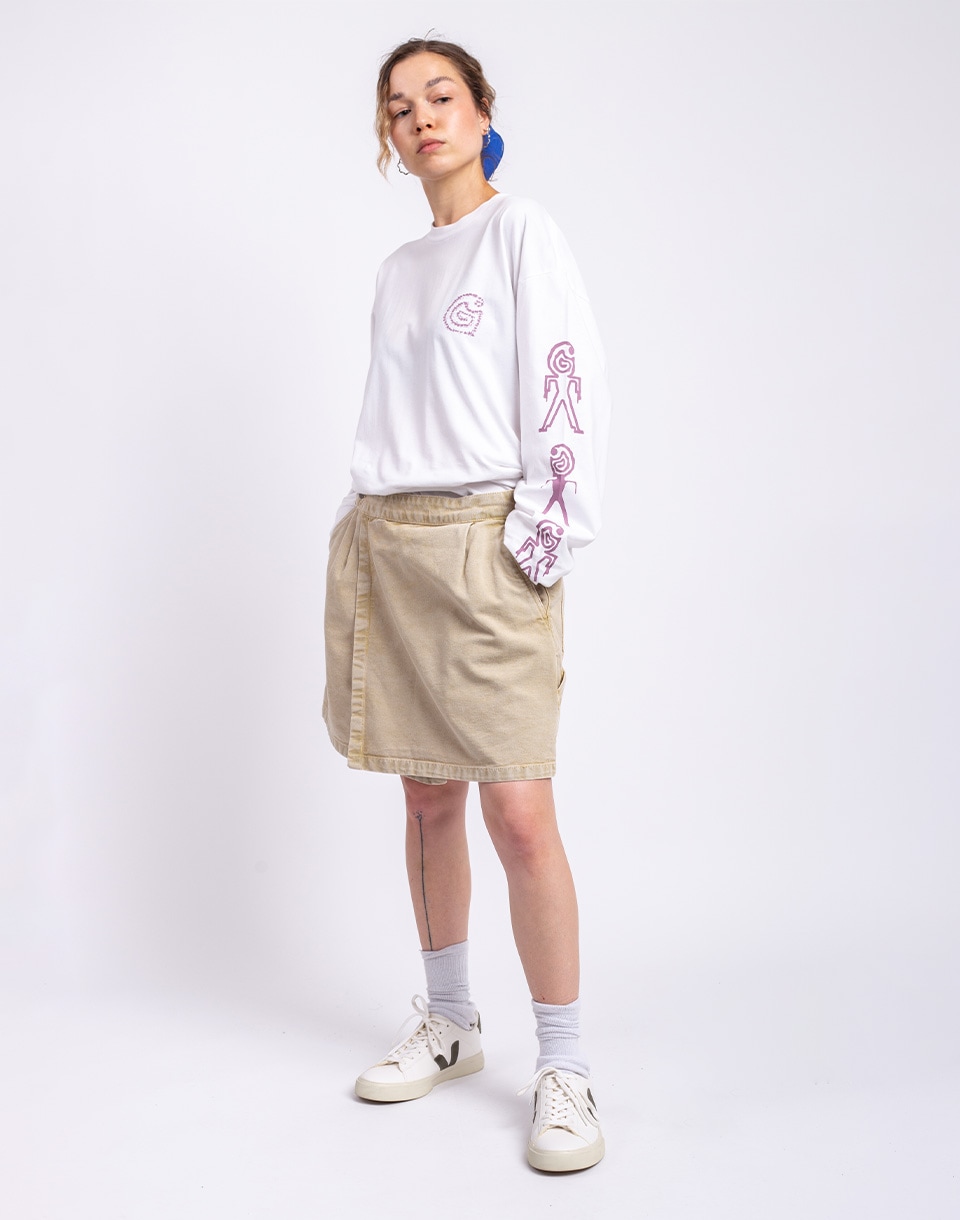 Carhartt WIP W' Emery Skirt Dusty H Brown chalk wash M