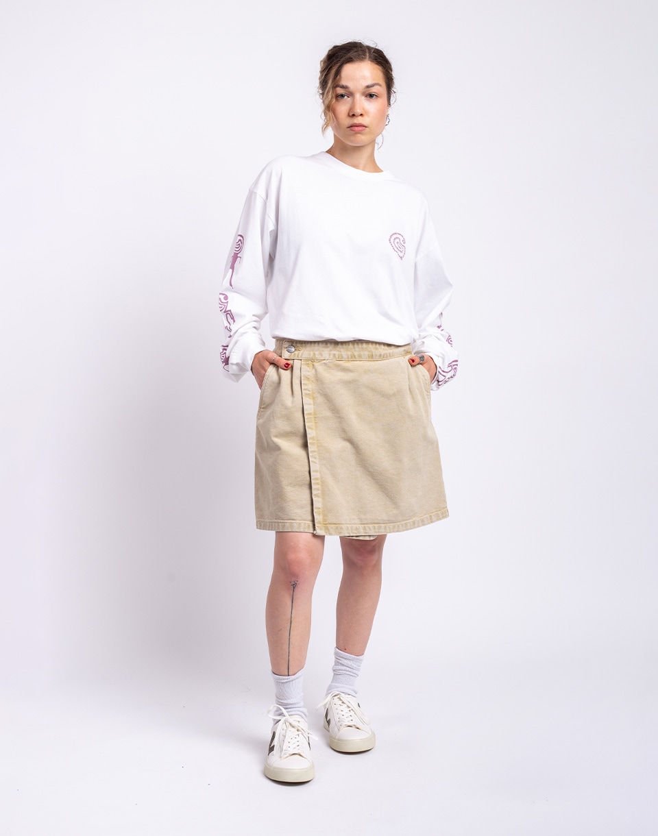 Carhartt WIP W' Emery Skirt Dusty H Brown chalk wash M