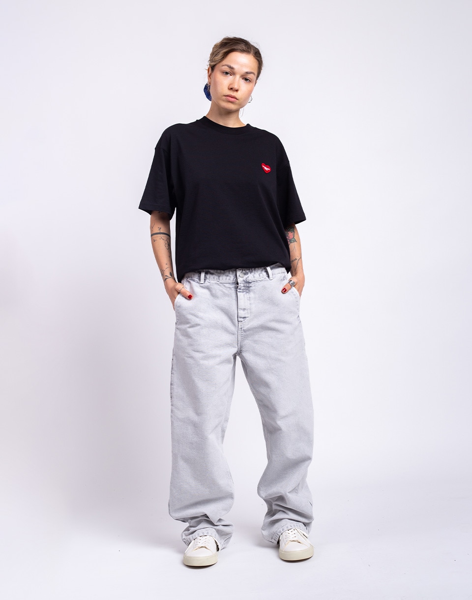 Carhartt WIP W' Pierce Pant Straight Black chalk wash 25