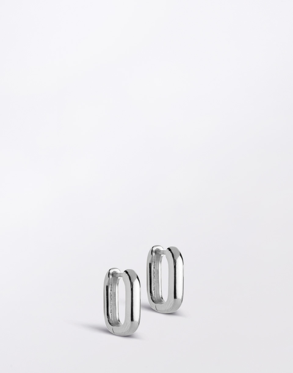 ENAMEL Copenhagen Hoops, Square 15 mm 925S
