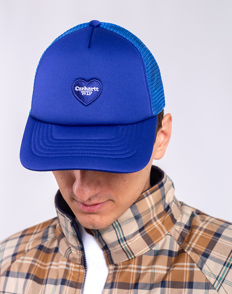 Carhartt WIP Heart Patch Trucker Cap Wolfsbane
