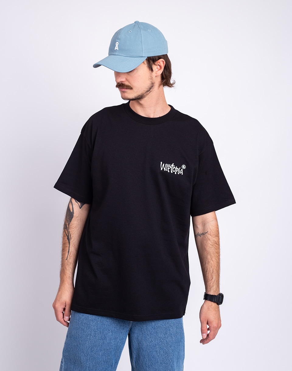 Tričko Carhartt WIP S/S Wiptopia Script T-Shirt Black/Wax