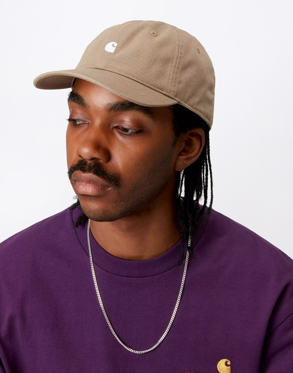 Carhartt WIP Madison Logo Cap Leather/White