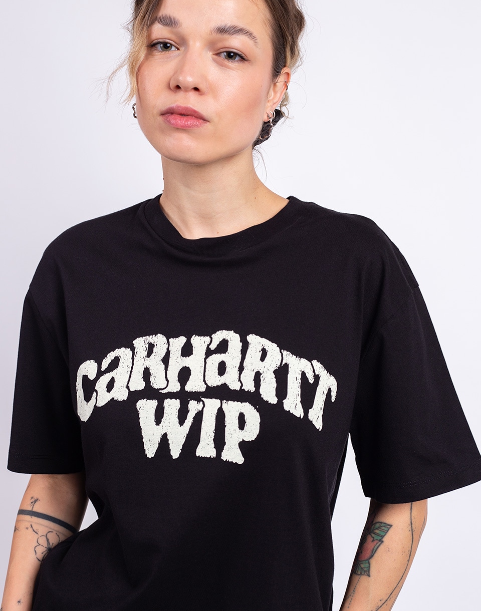 Carhartt WIP W' S/S Guide Club T-Shirt Black heavy stone wash XS