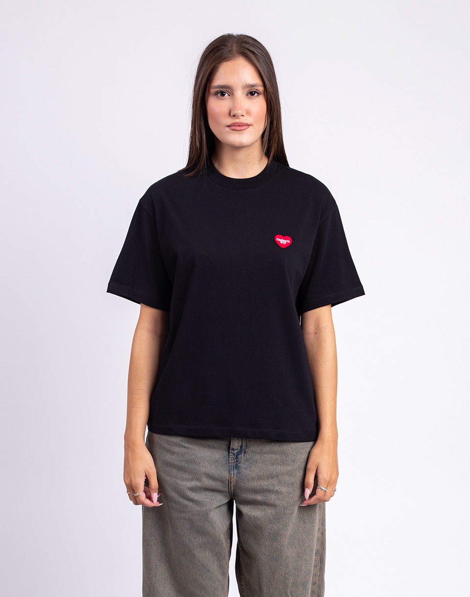 Tričko Carhartt WIP W' S/S Heart Patch T-Shirt Black/Red