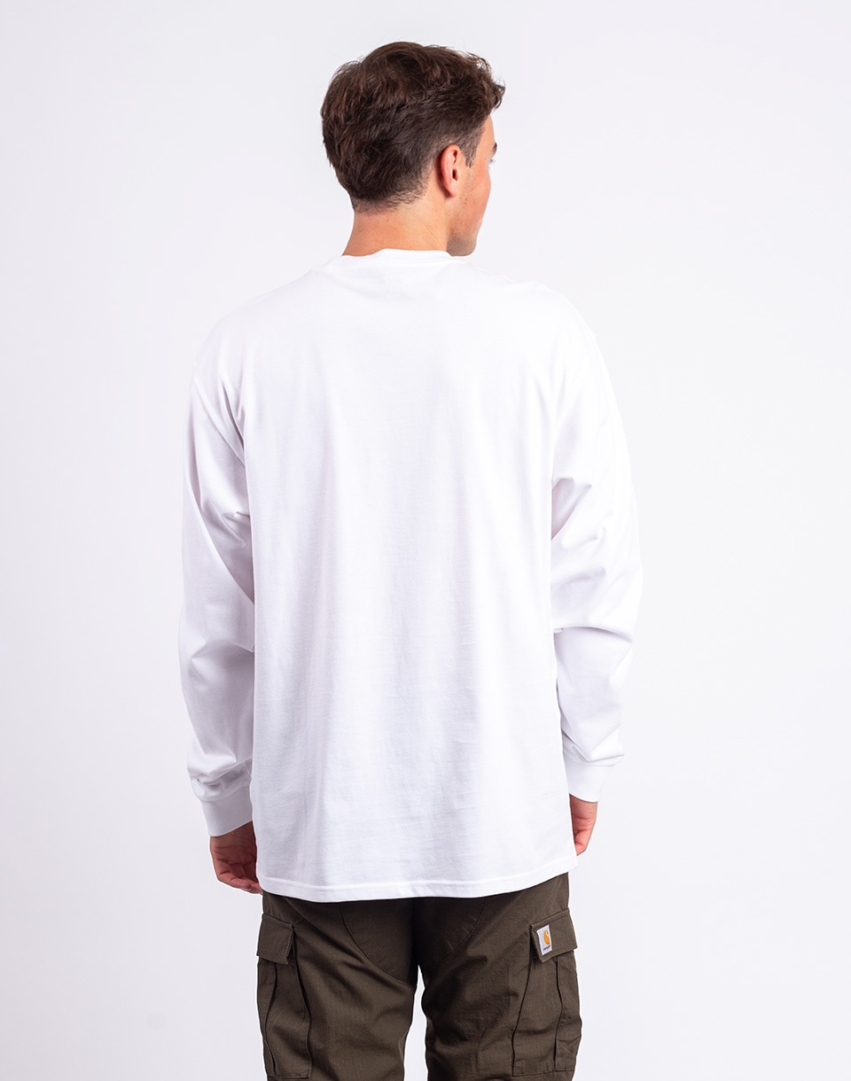 Carhartt WIP L/S Pocket Heart T-Shirt White/Black M