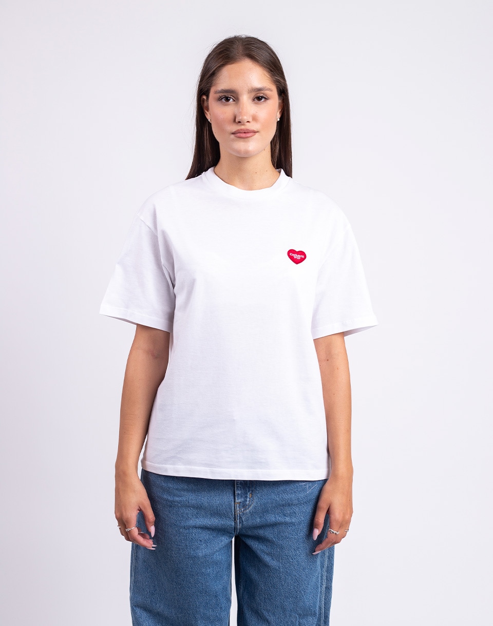 Tričko Carhartt WIP W' S/S Heart Patch T-Shirt White/Red