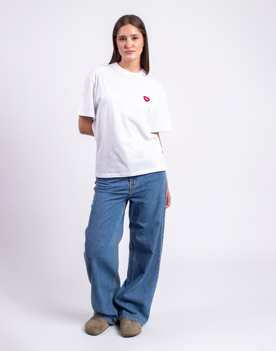 Carhartt WIP W' S/S Heart Patch T-Shirt White/Red M