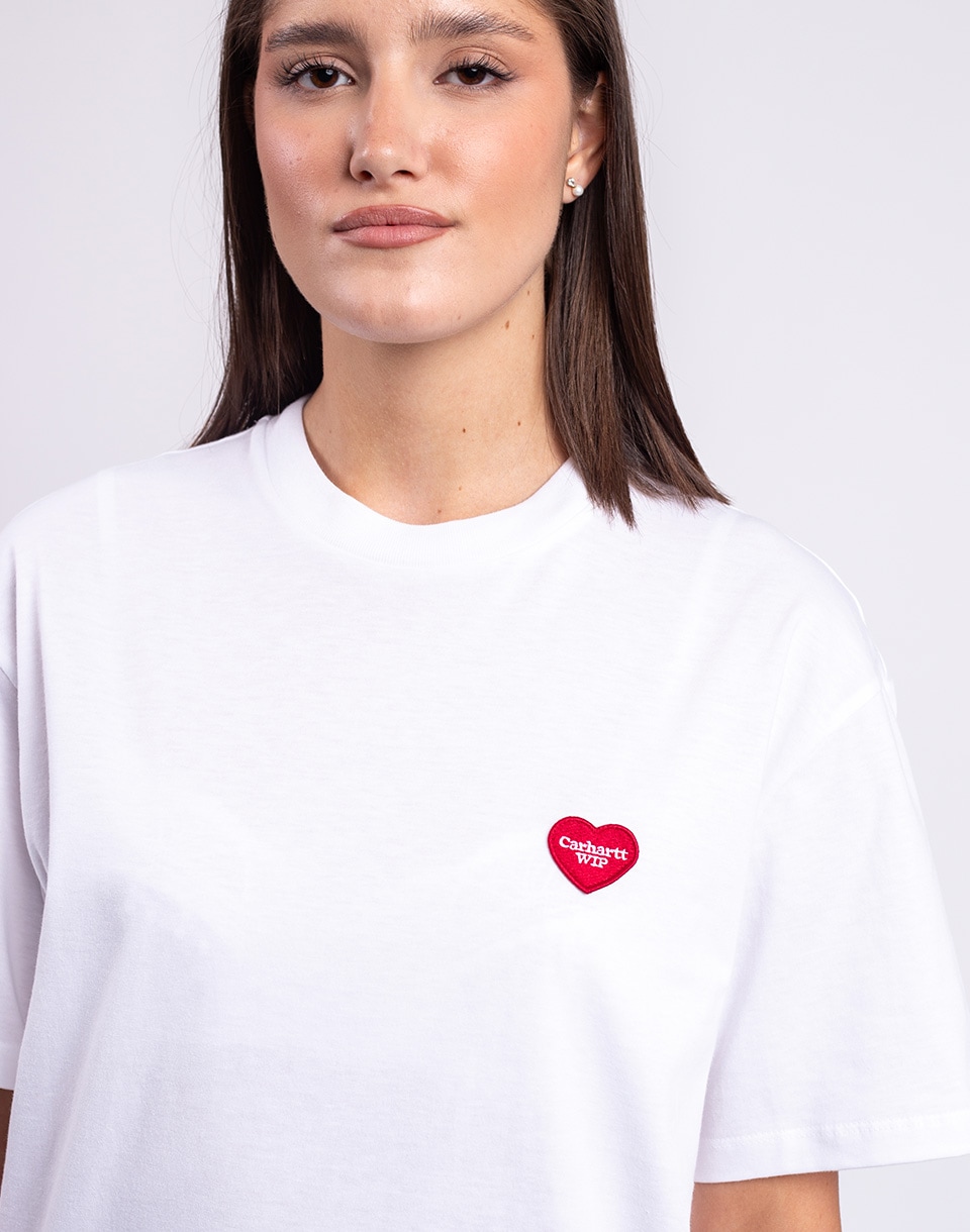 Carhartt WIP W' S/S Heart Patch T-Shirt White/Red M