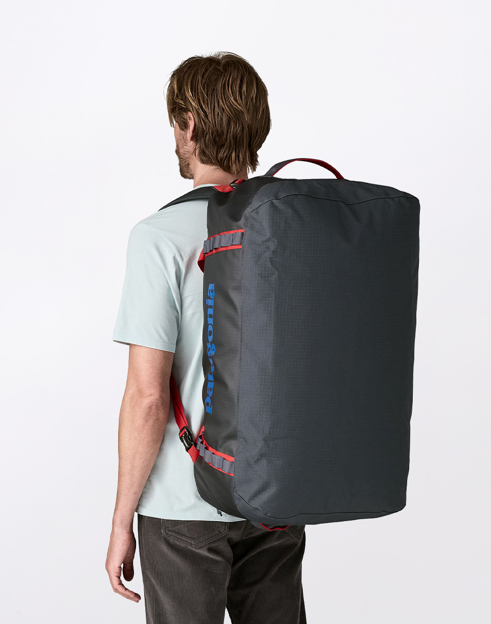 Patagonia Black Hole Duffel 70L Smolder Blue w/Amanita Red