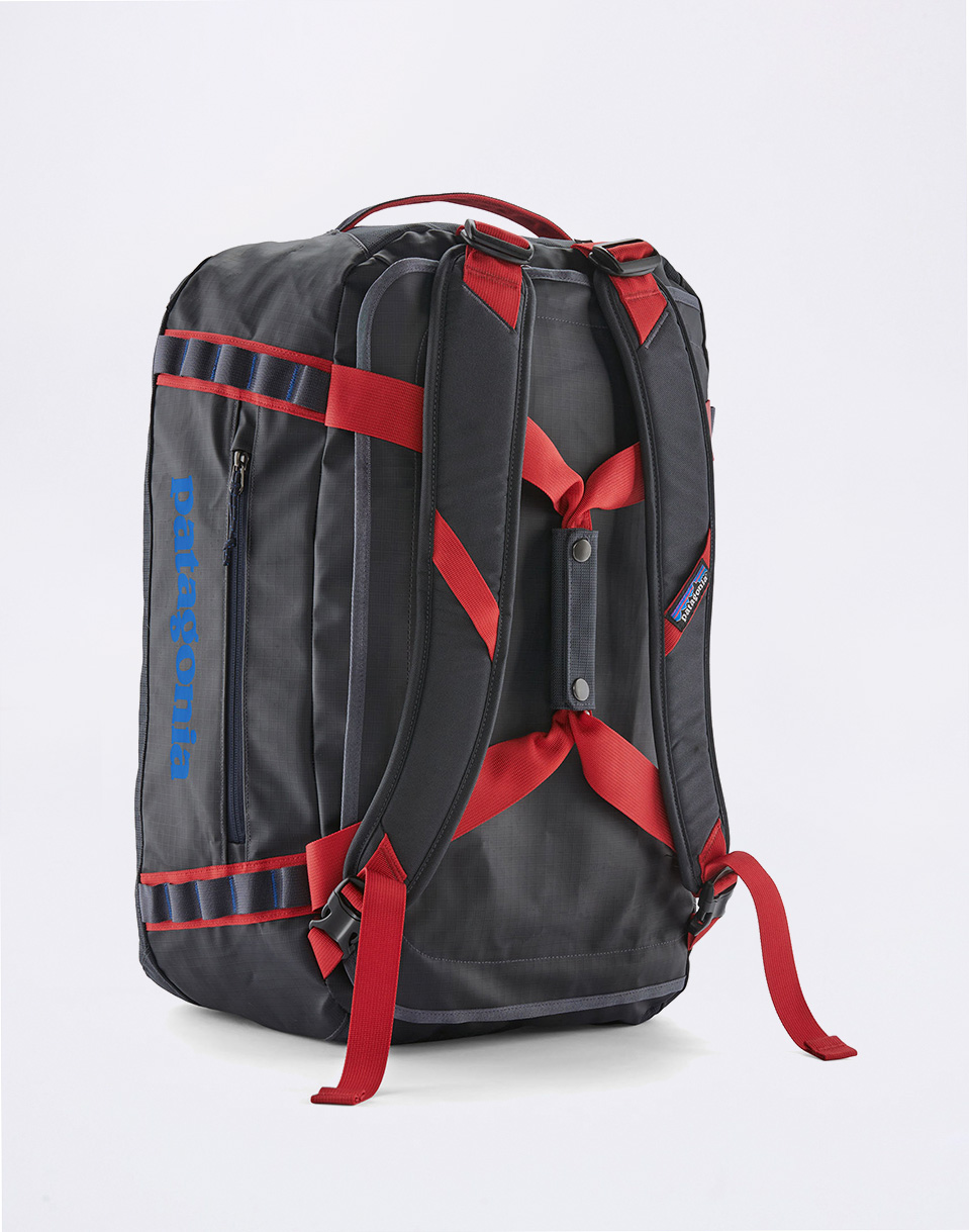 Patagonia Black Hole Duffel 40L Smolder Blue w/Amanita Red