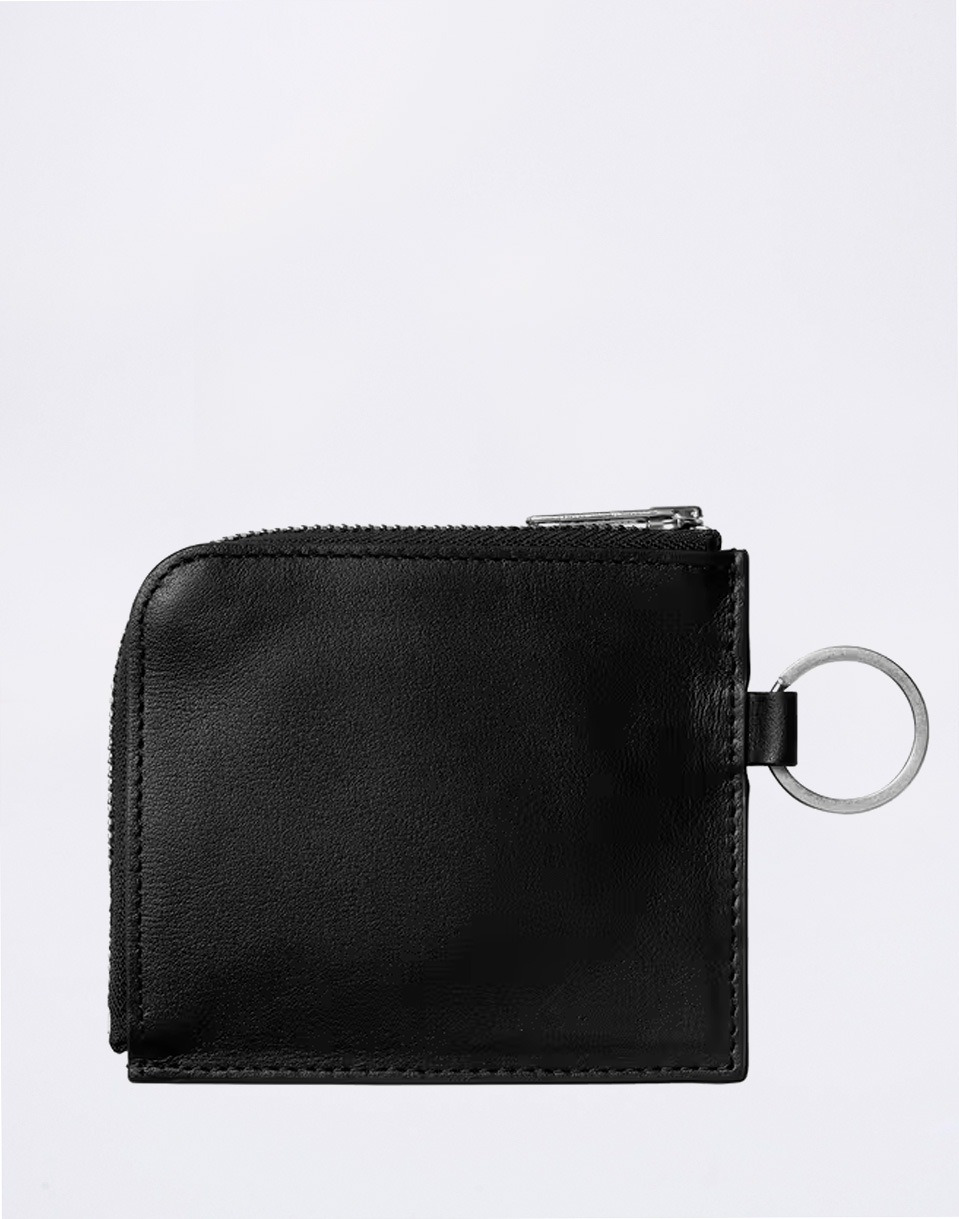 Carhartt WIP Double Vegas Zip Wallet Black/Silver