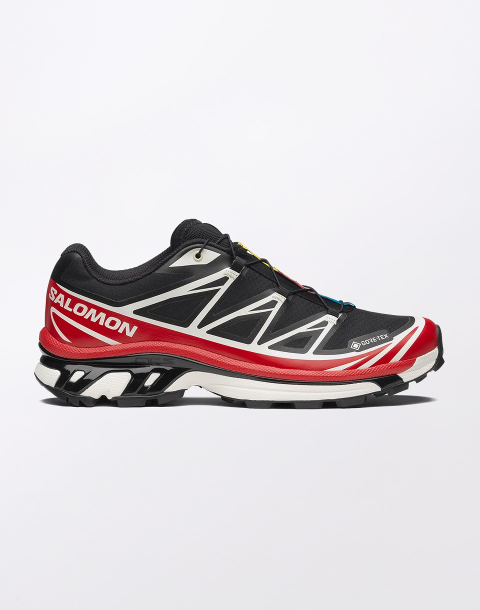 Salomon XT-6 Gore-Tex Black/Flame Scarlet/Vanilla Ice 42 2/3