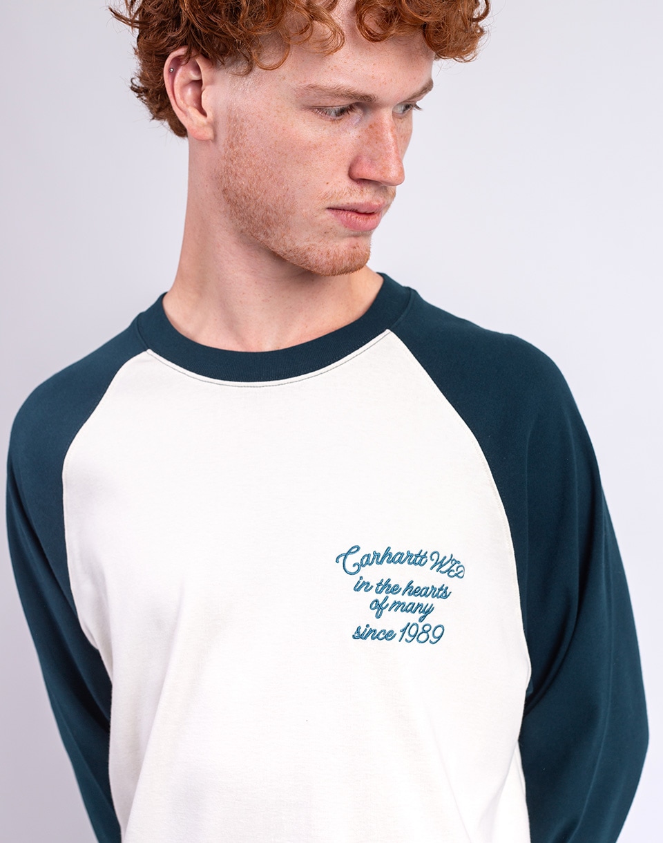 Carhartt WIP L/S Alston T-Shirt Wax/Deep Lagoon L