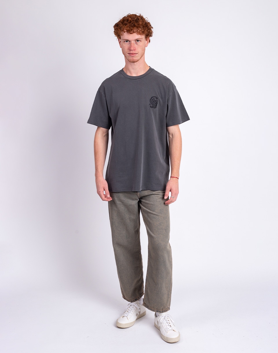 Carhartt WIP S/S Helix Redux T-Shirt Black garment dyed L