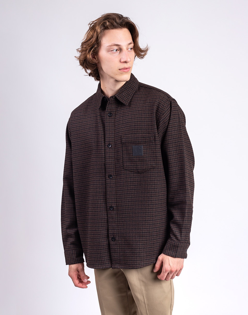 Carhartt WIP L/S Lowis Shirt Lowis Houndstooth, Vitola L