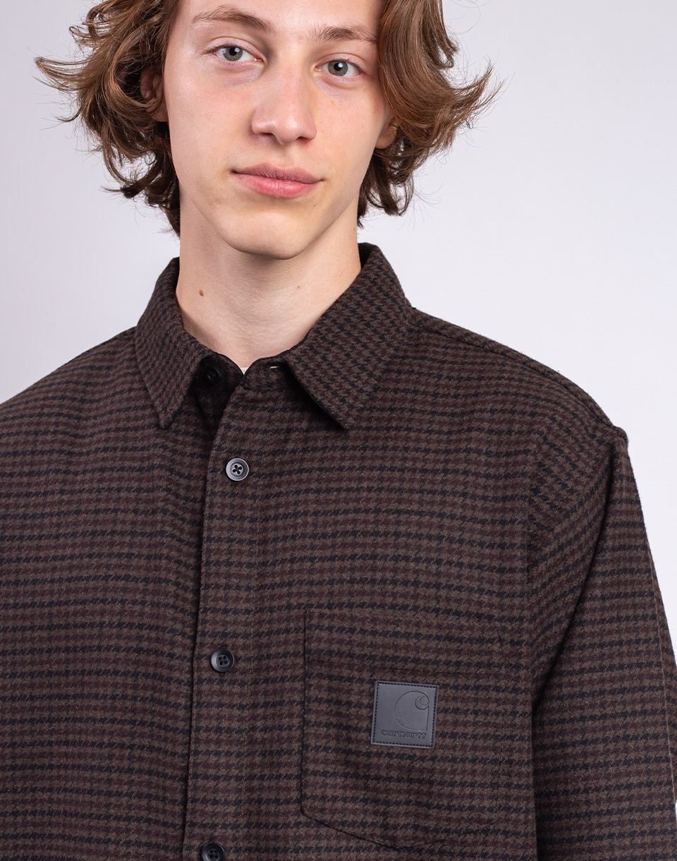 Carhartt WIP L/S Lowis Shirt Lowis Houndstooth, Vitola L