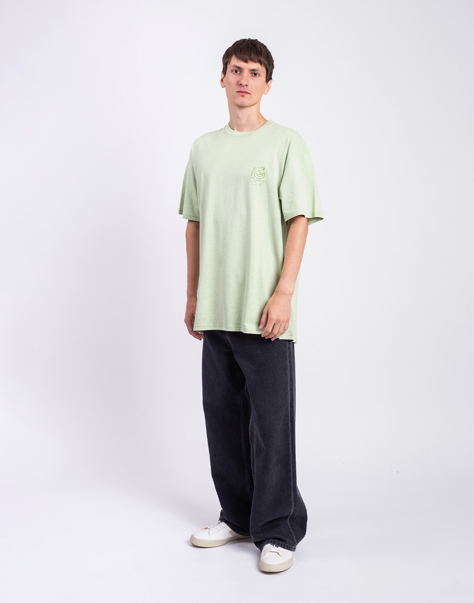 Carhartt WIP S/S Helix Redux T-Shirt Pale Olive garment dyed M