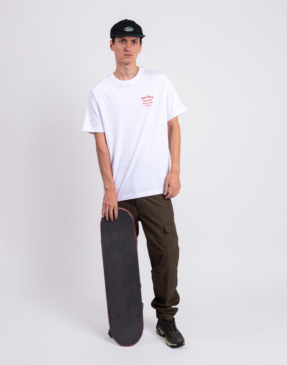 Skate World Better TBF T-Shirt bílá L