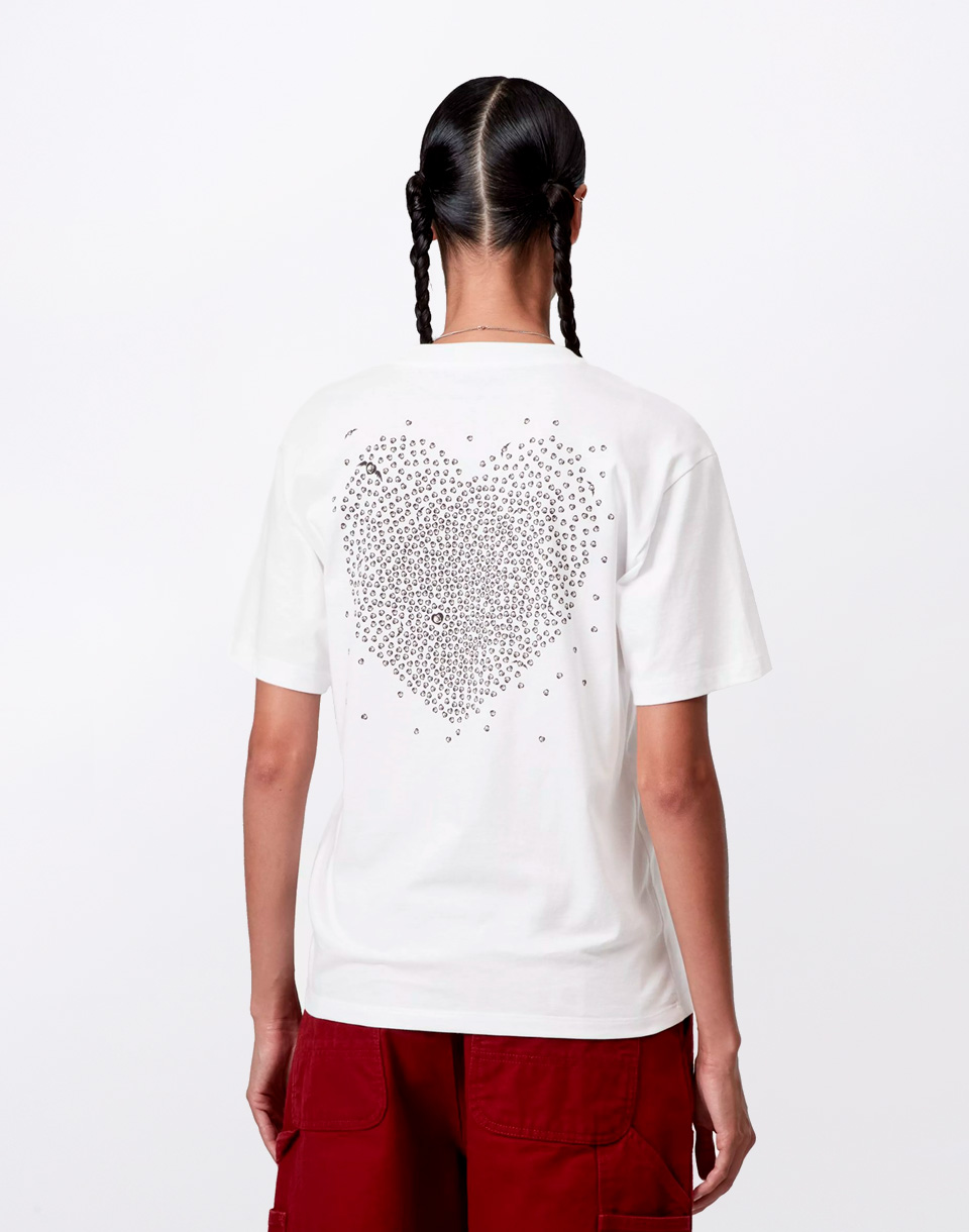 Carhartt WIP W' S/S Hearts Of Hartts T-S White S