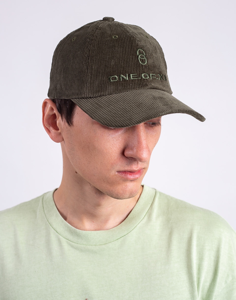 ONE OF XX Cap 4 kaki courduroy