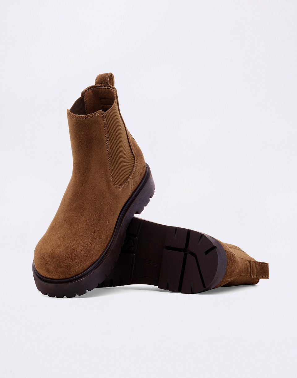 Birkenstock Highwood Suede Leather Leve Dark Tea 41