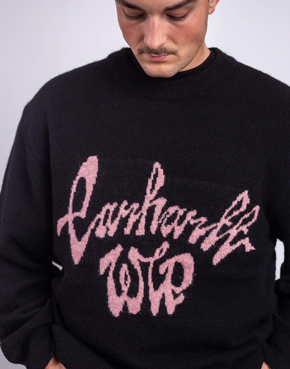 Carhartt WIP Chedda Sweater Black/Glassy Pink L