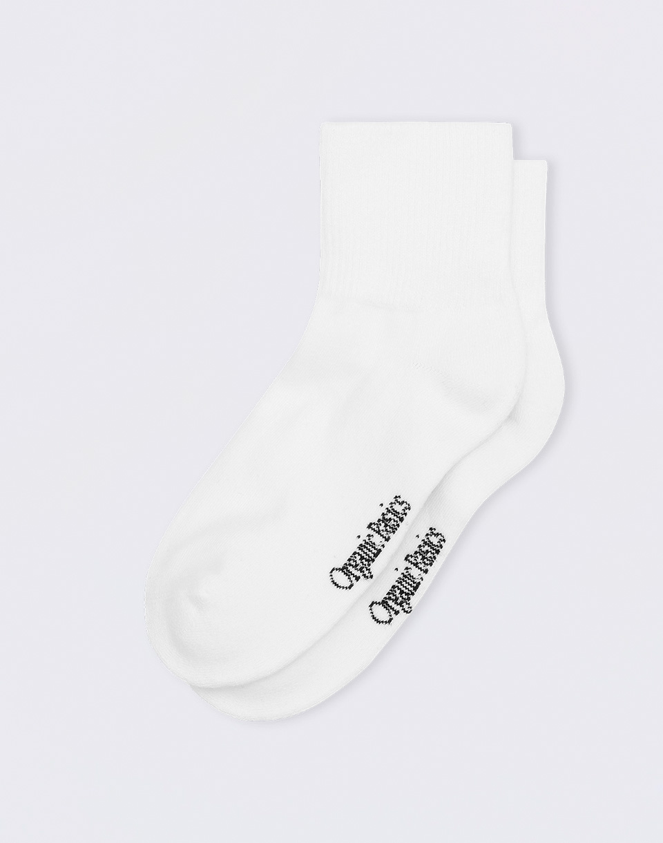 Organic Basics Core Ankle Socks 2-pack White 43-46