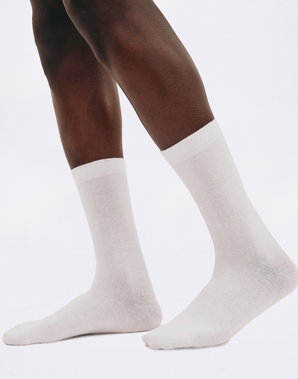 Organic Basics Core Crew Socks 2-pack White 39-42